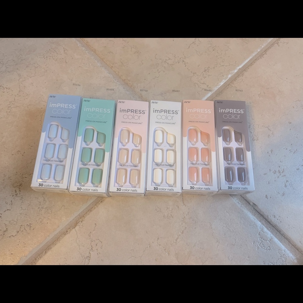 Kiss impress nails lot summer colors